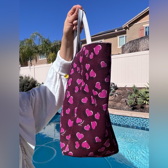 Gucci Heart Tote Limited Edition bordeaux and pink with COA - Picture 9 of 17